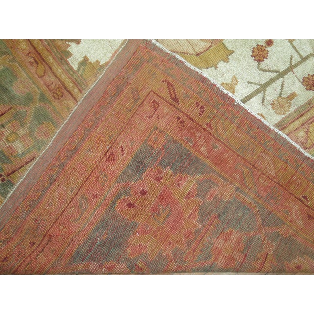 Zabihi Collection Antique Oversize Square Oushak Rug For Sale - Image 9 of 10