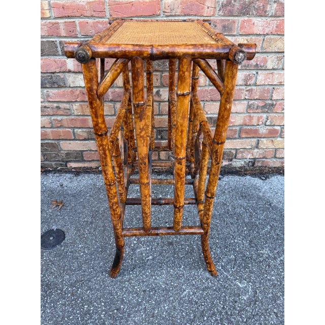 Wood 19th Century, English Bamboo Magazine Table For Sale - Image 7 of 8