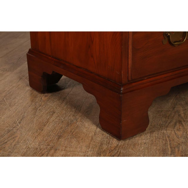 Henkel Harris Chippendale Style Cherry Tall Chest For Sale - Image 11 of 18