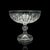This is a vintage crystal footed grape bowl. An English, cut crystal glass decorative comport, dating to the mid 20th...