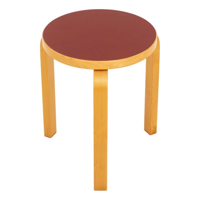 Alvar Aalto for Artek L-Leg Bentwood Stool For Sale