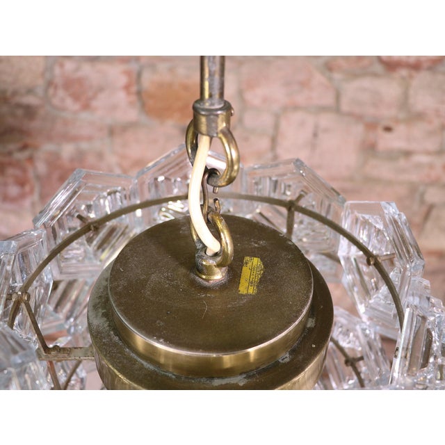 Mid-Century Dandelion Sputnik Glass Prisms Chandelier from VEB, 1960s For Sale - Image 6 of 8