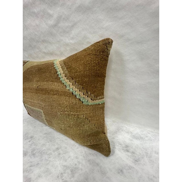 Turkish Hemp Pillow Cushion Natural Tan Brown Pillow Cushion Cover 16" x 24" #30115 Enhance your home decor with our Kilim...