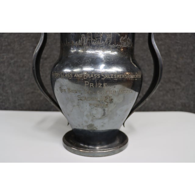 American 913 Rodgers Brothers Silver-Plated Golf Trophy Cup For Sale - Image 3 of 14