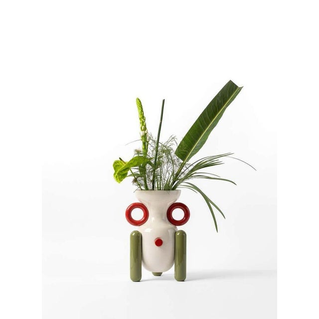 Not Yet Made - Made To Order Set of 3 Contemporary Decor Glazed Ceramic Explorer Vase Collection For Sale - Image 5 of 11