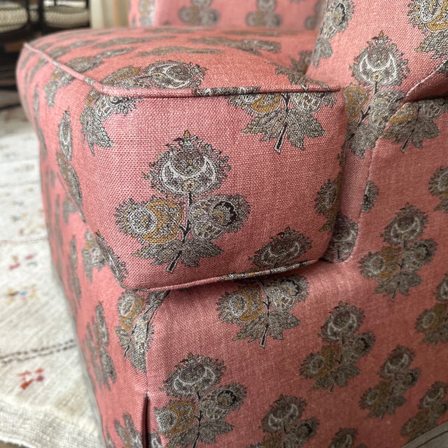 Custom Upholstered Swivel Chair For Sale In Minneapolis - Image 6 of 7