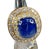 Metal 19.49 CTW Mid-Century No Heat Burmese Sapphire & Diamond 18k Gold Ring, Size 8 For Sale - Image 7 of 11