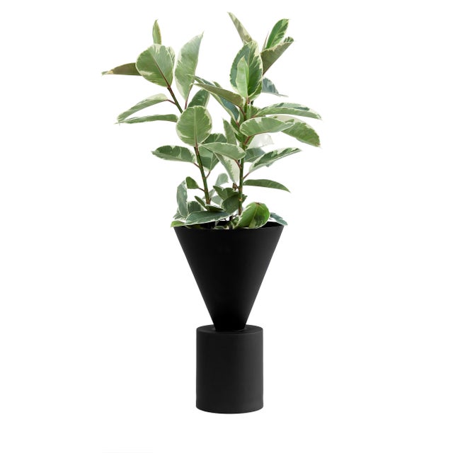 Large Black Ada Planter by Llot Llov For Sale - Image 4 of 6