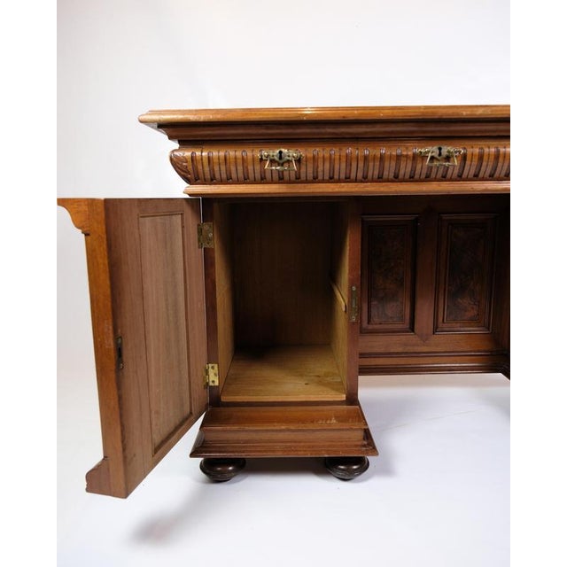 Desk with Small Cabinet in Walnut, 1860s For Sale - Image 6 of 10