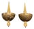 Vintage Brass and Murano Glass Sconces by André Arbus, 1960s, Set of 2 For Sale