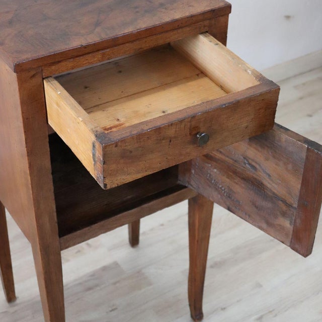 Antique Walnut Nightstand, Early 1700s For Sale - Image 13 of 17