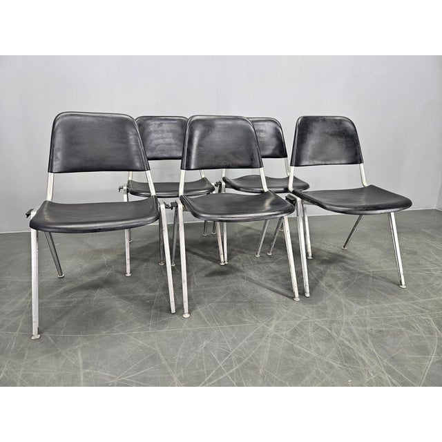 1970s Mid-Century Knoll Stackable Chairs by Don Albinson, 1970s, Set of 5 For Sale - Image 5 of 10