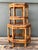 Vintage Hexagonal Bamboo Orchid Pedestals - Set of 2 For Sale - Image 9 of 12