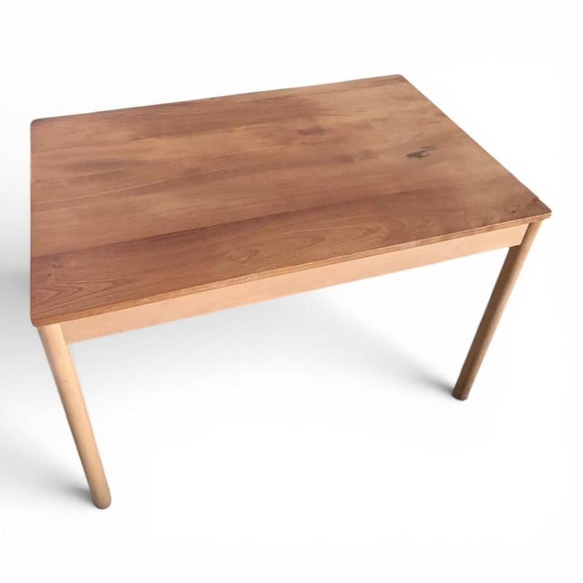 Mid-Century Modern Blonde Elm and Beech Desk Table and Bentwood Chair from Ercol, 1960s, Set of 2 For Sale - Image 6 of 11