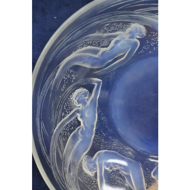 Early 20th Century René Lalique Ondines Opalescent Glass Swimming Mermaids French Dish Bowl For Sale - Image 11 of 11