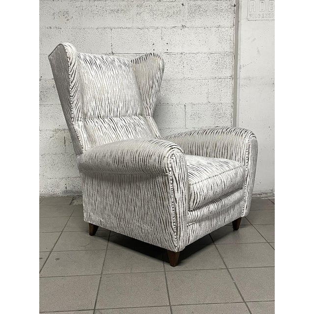 White Vintage White Armchair, 1940s For Sale - Image 8 of 18