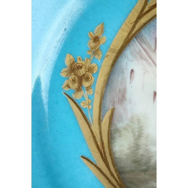 Ceramic 19th-Century Blue Porcelain Cup in the style of Sevres For Sale - Image 7 of 11