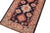 Bohemian Super Kazak Blue/Beige Wool Rug - 2'1'' X 3'2'' For Sale - Image 4 of 10