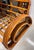 Mid-Century Modern Fully Refurbished, Double Tear-Drop Stacked Rattan Bamboo Sofa and Chair Living Room Set. Mid-Century, Rattan in the Manner of Paul Frankl. For Sale - Image 3 of 13