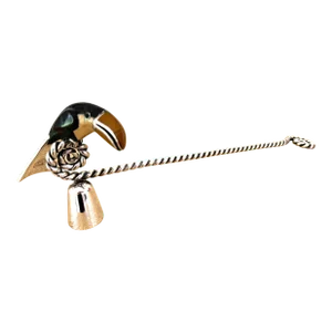 Vintage Los Castillo Sterling Silver Toucan Candle Snuffer