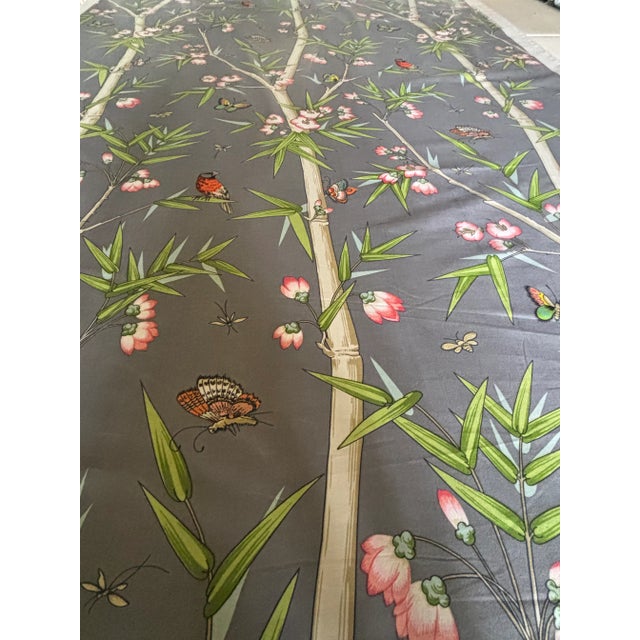 English 16 Yards of Floral Fabric by Brunschwig & Fils From 1976. For Sale - Image 3 of 8