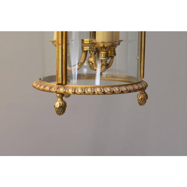 Vintage Brass Lantern, 1930 For Sale - Image 3 of 7