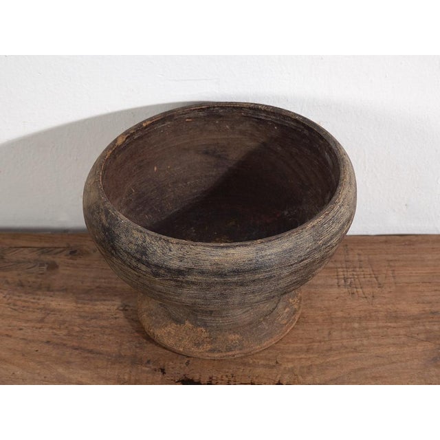 Rustic Antique Chinese Wooden Bowl For Sale - Image 3 of 7