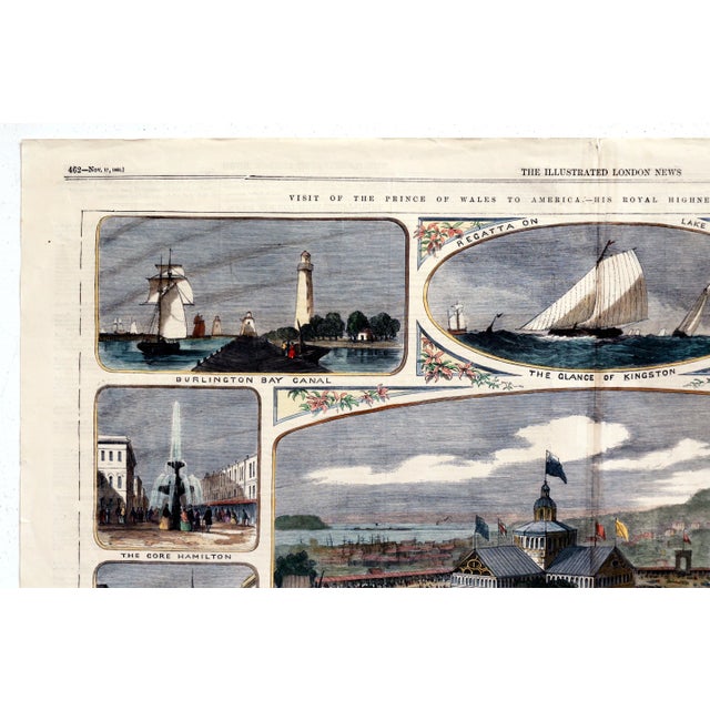 1860 English Newspaper - the Illustrated London News, Nov 17 1860 (Recto-Verso, Coloured) For Sale - Image 4 of 10