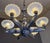 Art Deco Opalescent Glass and Nickel-Plated Bronze Chandelier by Jean Gauthier for Petitot & Ezan, France, 1935 For Sale - Image 4 of 18