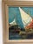 Textile Late 20th Century J. Lamm Boats Seascape Oil Painting, Framed For Sale - Image 7 of 12