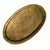 Traditional Large Vintage Hand Hammered Brass Bulgarian Bread Serving Tray For Sale - Image 3 of 3