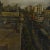 This Framed Signed Giovanni Columbo (1908-1972) Bustling Cityscape captures a dynamic urban scene from an elevated vantage...