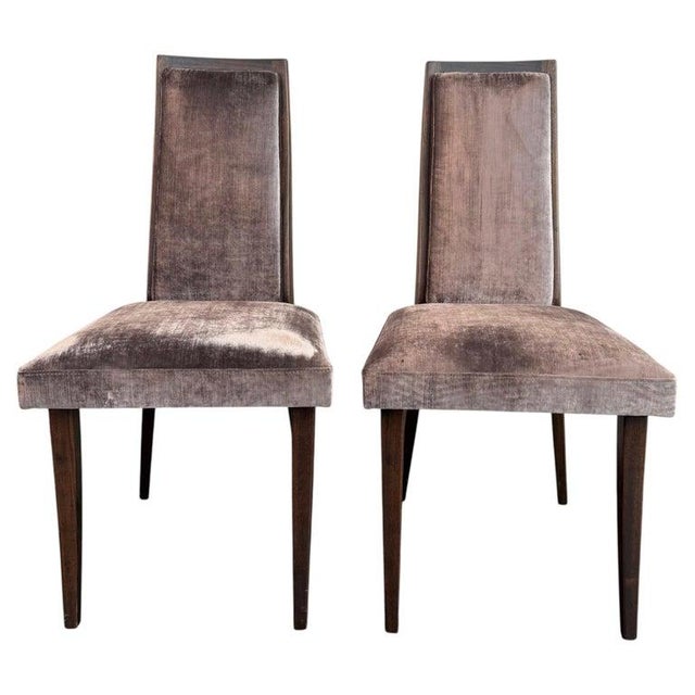 Pair of Mid-Century Modern Highback Dining Chairs by Harvey Probber For Sale - Image 9 of 9