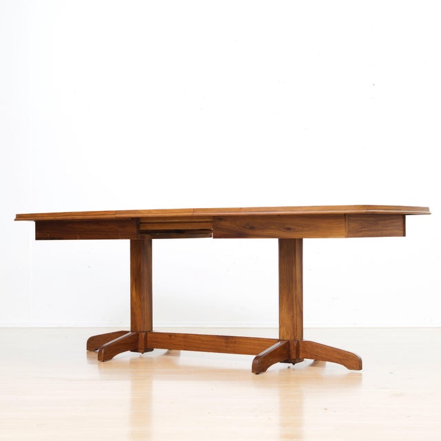Mid Century Scandinavian Teak Extending Dining Table For Sale - Image 4 of 12