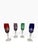 Add an explosion of jewel-toned elegance to your next celebration with this breathtaking set of 4 vintage cut-to-clear...