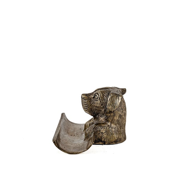 Early 21st Century Vintage French Brass Animal Pen and/or Card Holder For Sale - Image 5 of 9