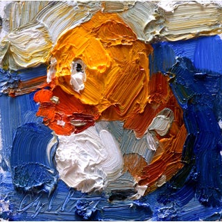 The Right Honorable R. Duck I by Clyde Steadman | Oil on wood panel painting of a duck. For Sale