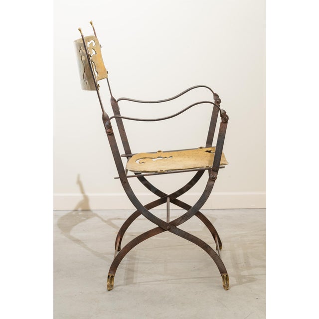 Brutalist Folding Armchair by David Marshall, Spain, Late 20th Century For Sale - Image 6 of 14