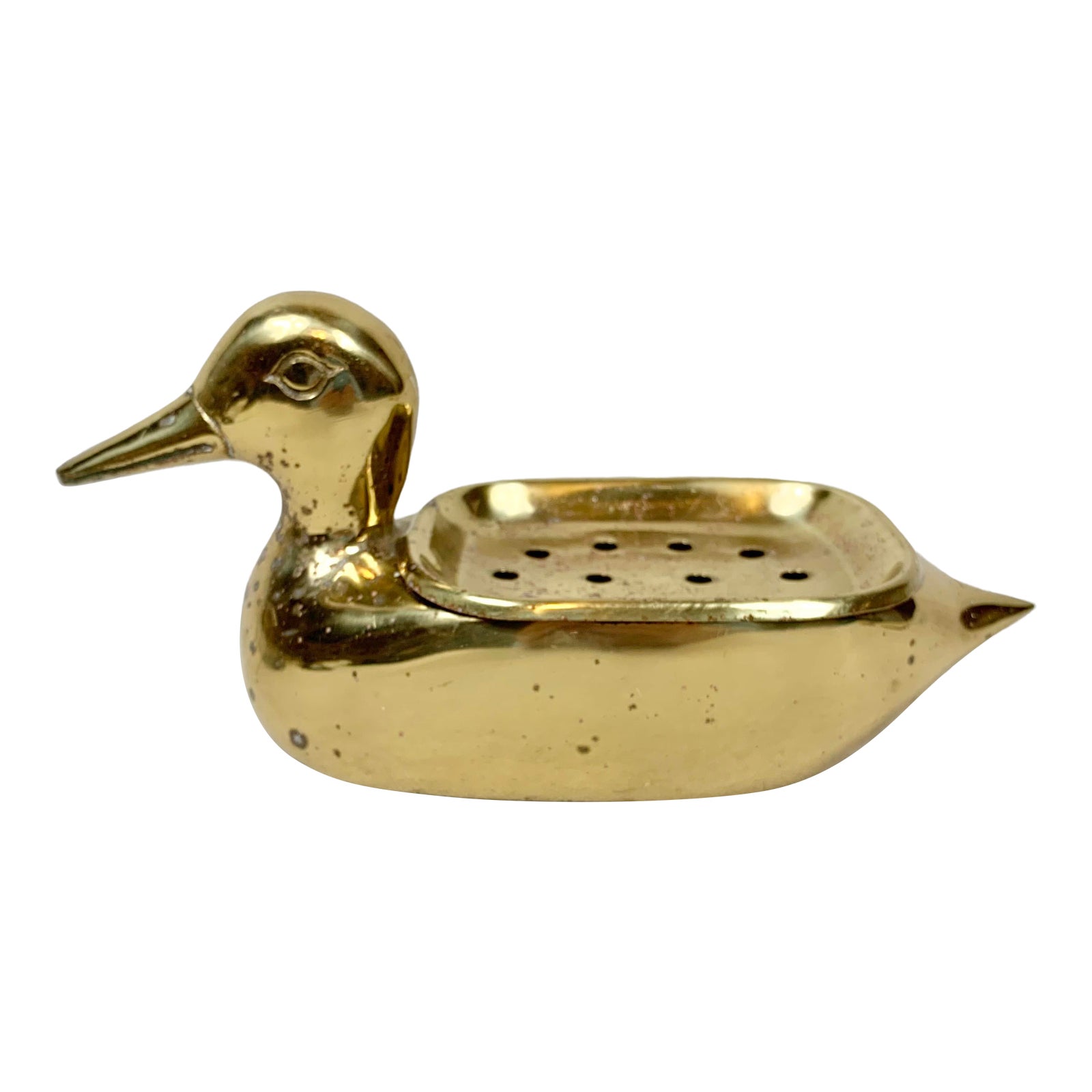 Vintage Brass Duck Soap Dish Chairish