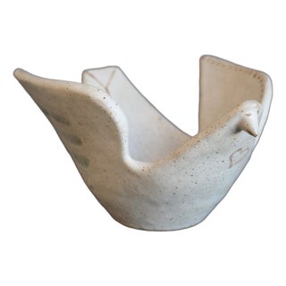 Vintage Italian Ceramic Dove by Bruno Gambone, 1970s For Sale