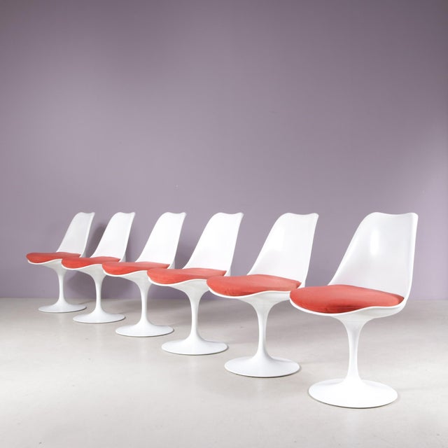 Dining Chair by Eero Saarinen for Knoll Inc, USA, 1970s, Set of 6 For Sale - Image 10 of 10