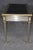 Animal Skin Stunning 1960's Louis XVI Style John Vesey Steel and Bronze Writing Desk Leather For Sale - Image 7 of 18