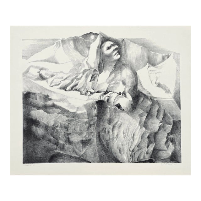 1953 Gertrude Pferdt Solveig Lithograph For Sale