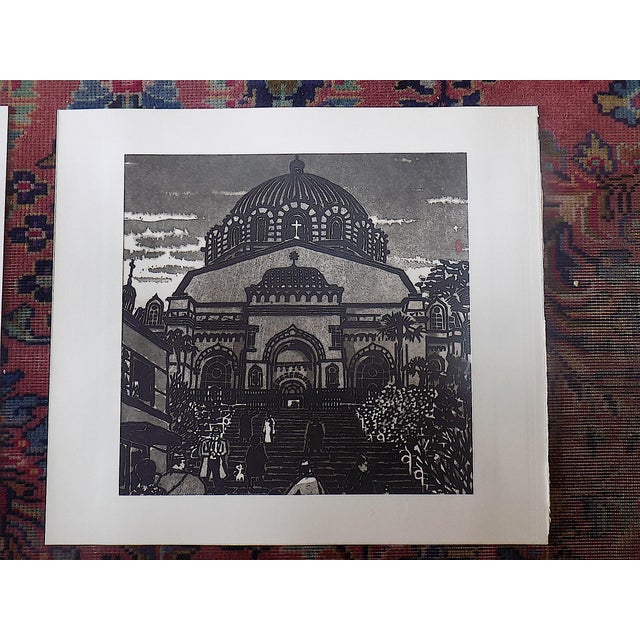 Vintage Signed Folio Size Mid 20th C. Abstract Expressionistic View Lithographs - Set of 9 For Sale In Cincinnati - Image 6 of 8