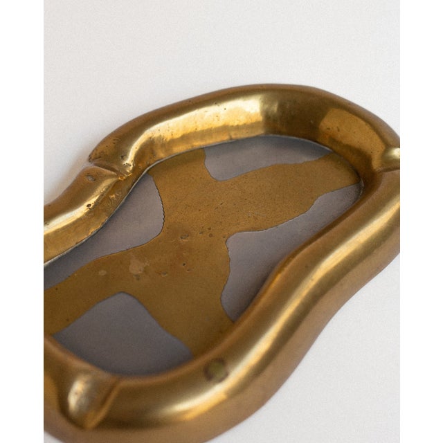 Vintage Organic Brass Vide-Poche by David Marshall, 1980s For Sale - Image 4 of 5