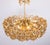 Gilt Brass and Crystal Glass Encrusted Chandeliers from Palwa, Germany, 1970s For Sale - Image 11 of 17