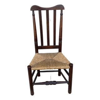 Antique Delaware Valley Banister-Back Side Chair, Circa 1760s For Sale