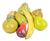 Vintage Italian Handmade Assorted Fruits in Earthenware, 1970s, Set of 9 For Sale