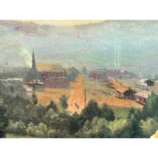 Mid/Late 19th C. Original Oil on Canvas - European / British Landscape Scene For Sale - Image 9 of 12