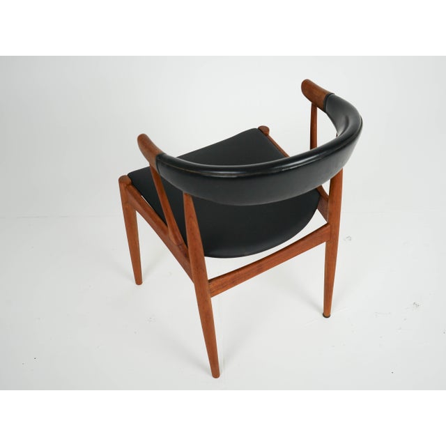 Textile Mid-Century Teak Chair by Johannes Andersen, 1960s For Sale - Image 7 of 8
